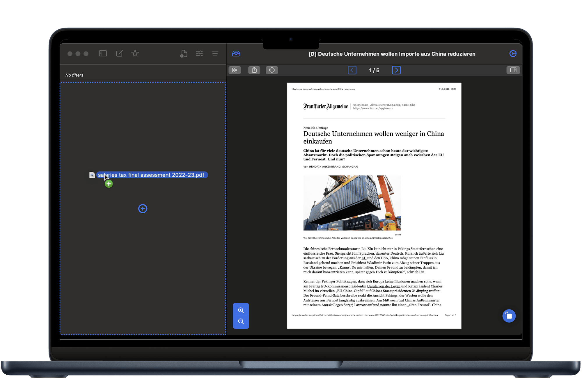 MacOS drop file to create document